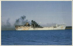 The Burned Out "Sir Galahad" Postcard