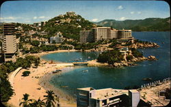 Playas Caleta y Caletilla Acapulco, Mexico Postcard Postcard