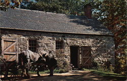 The Moses Wilder Blacksmith Shop in Old Sturbridge Village - Built before 1820 Massachusetts Postcard Postcard