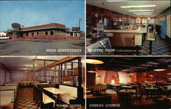 Skips Restaurant Postcard