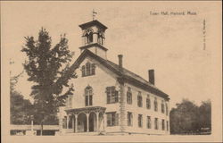 Town Hall (Reprint) Harvard, MA Postcard Postcard