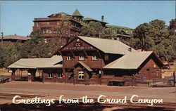 Railroad Station and El Tovar Hotel Railroad Station and El Tovar Hotel