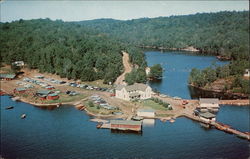 Mountain Trout House on Hollow Lake Postcard