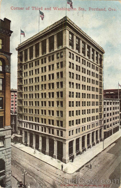 Corner Of Third And Washington Sts Portland Oregon