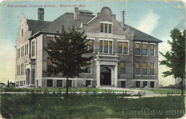 Stephenson Training School Marinette Wisconsin