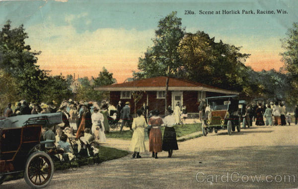 Scene At Horlick Park Racine Wisconsin