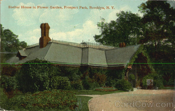 Shelter House In Flower Garden, Prospect Park Brooklyn New York