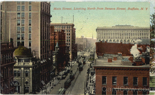 Main Street Looking North From Seneca Street Buffalo New York