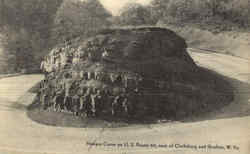 Hairpin Curve On U. S. Route 50 Grafton Scenic, WV Postcard Postcard