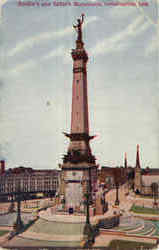 Soldier's And Sailor's Monument Indianapolis, IN Postcard Postcard