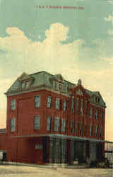 I. O. O. F. Building Rockport, IN Postcard Postcard