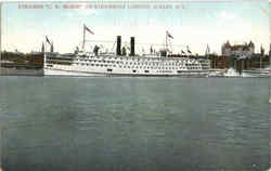 Steamer C. W. Morse On Steamboat Landing Postcard
