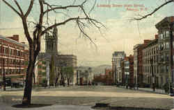 Looking Down State Street Albany, NY Postcard Postcard