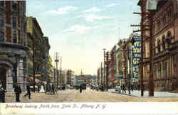 Broadway Looking North From State St Postcard