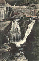 Falls Near Irwin's Mill Rensselaer, NY Postcard 