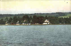 Central Point Cottages, Keuka Lake Postcard