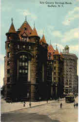 Erie County Savings Bank Postcard
