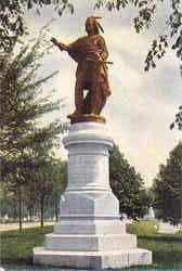 Red Jacket Statue Postcard
