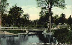 The Creek Masonic Home Grounds Utica, NY Postcard Postcard