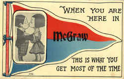 McGraw Banner Postcard