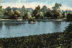 Lake At Downing Park Newburgh, NY Postcard Postcard