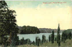 Trinity Lake, Pound Bridge New York Postcard Postcard