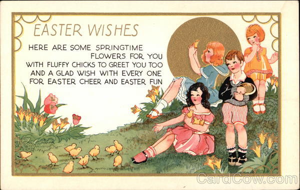 Easter Wishes With Children
