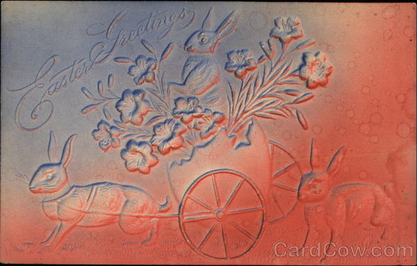 Easter Greetings With Bunnies