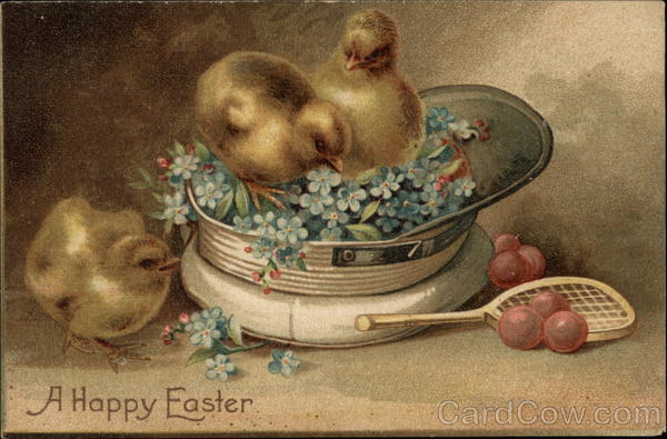 A Happy Easter With Chicks