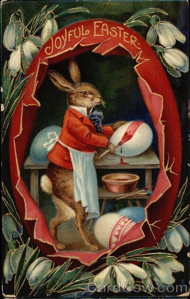 Joyful Easter With Bunnies