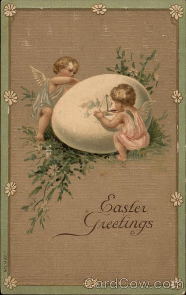Easter Greetings With Angels