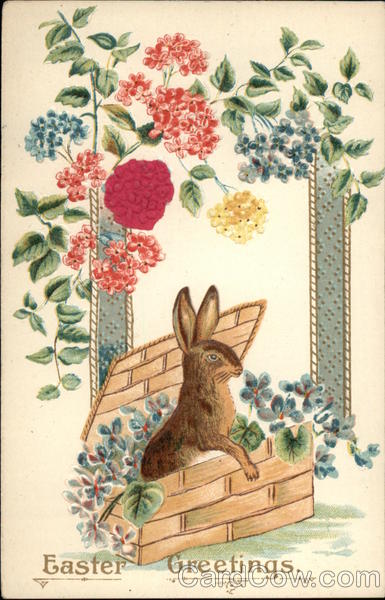 Easter Greetings With Bunnies