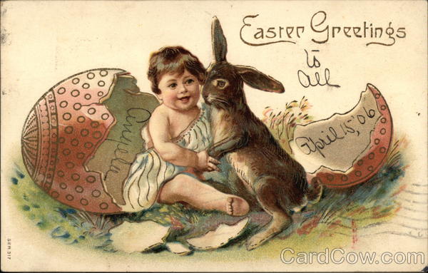 Easter Greetings With Children