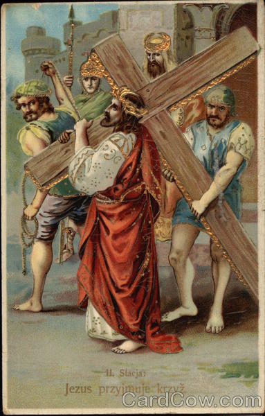 Jezus Przyjmuje Krzyz Religious