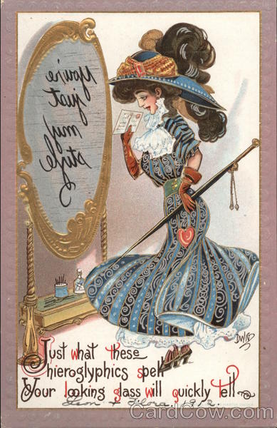 Woman In Front of Mirror DWIG Romance & Love