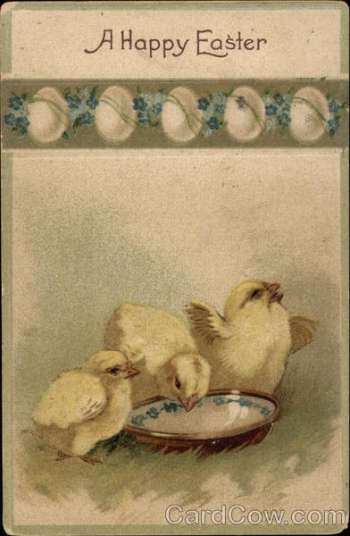 A Happy Easter With Chicks