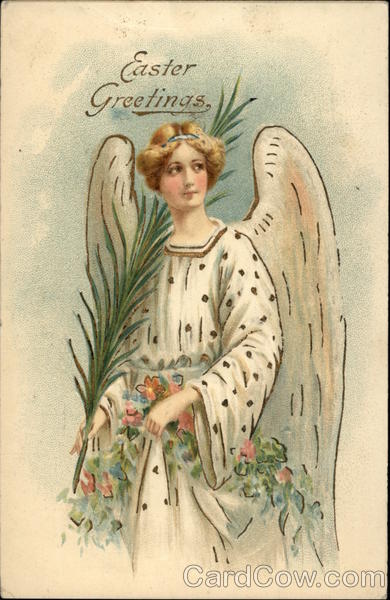 Easter Greetings With Angels