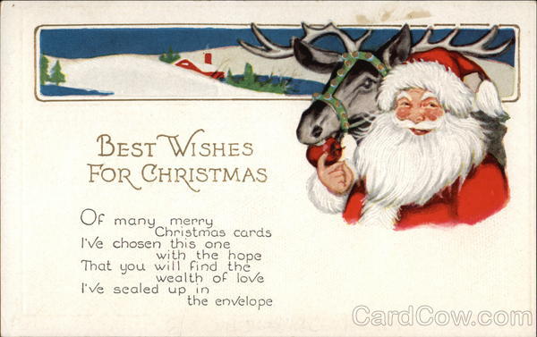 Best Wishes for Christmas Santa Claus