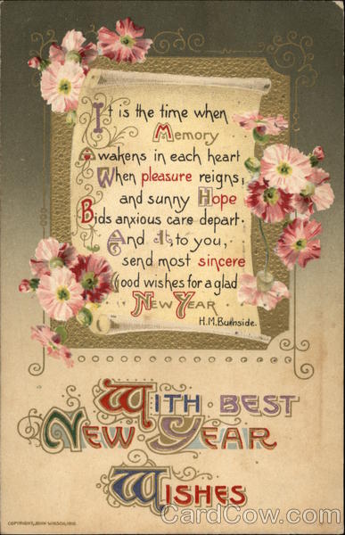 With Best New Year Wishes New Year's