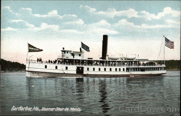 Steamer Sleur de Monts, Bar Harbor, ME Steamers