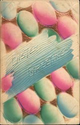 Easter Greetings Eggs Postcard Postcard