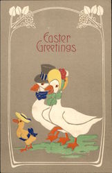 Easter Greetings Postcard