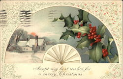 Accept my best wishes for a Merry Christmas Postcard