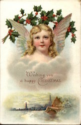Wishing You a Happy Christmas Postcard