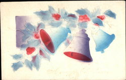 Three Christmas Bells Postcard Postcard