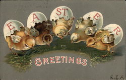 Easter Greetings Postcard