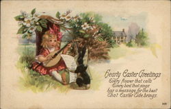 Hearty Easter Greetings Postcard