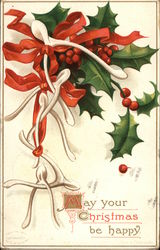 Holly and wishbones Postcard