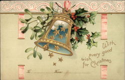 With Every Good Wish for Christmas Postcard Postcard