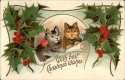 With Best Christmas Wishes Postcard